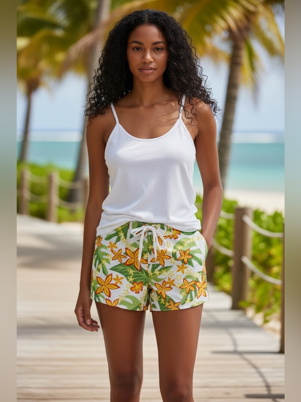 Crazy Shirts Hawaii Original Tropical Floral Board Shorts
Size 3